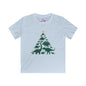 Dinosuar Christmas Tree Youth Softstyle Tee