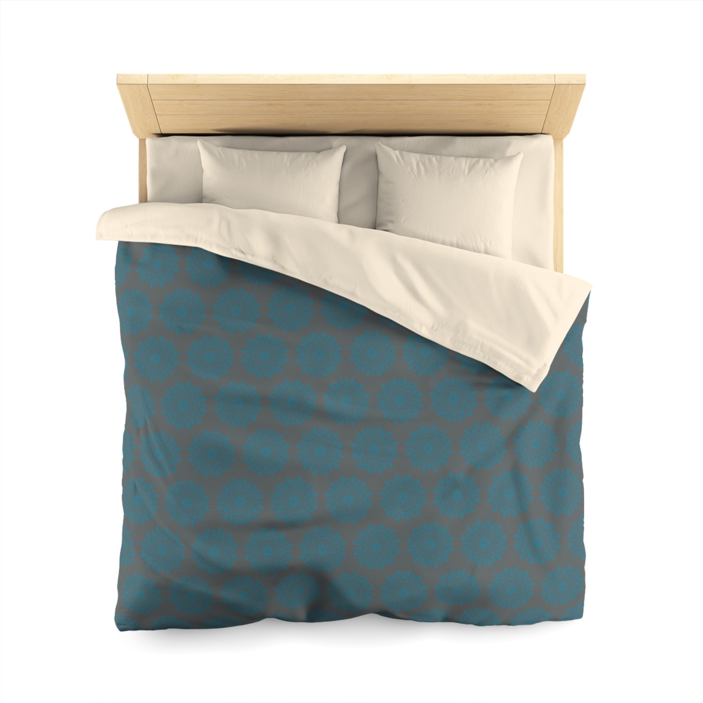 Teal Tranquility Microfiber Duvet Cover