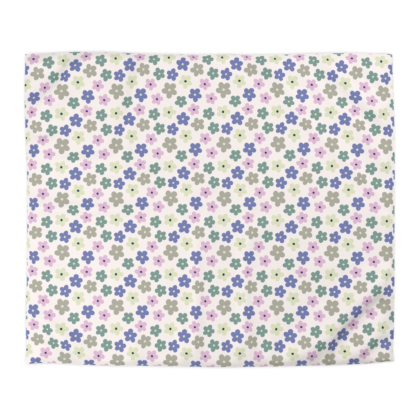 Earthbound Blooms Microfiber Duvet Cover