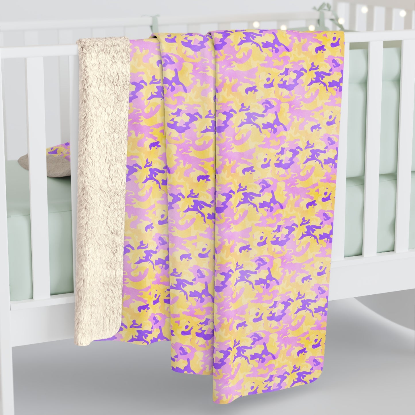 Peach Sorbet Camo Fleece Blanket