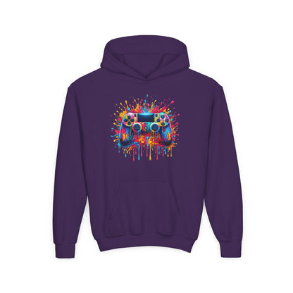 Colorful Game Controller Youth Hoodie