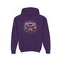 Colorful Game Controller Youth Hoodie