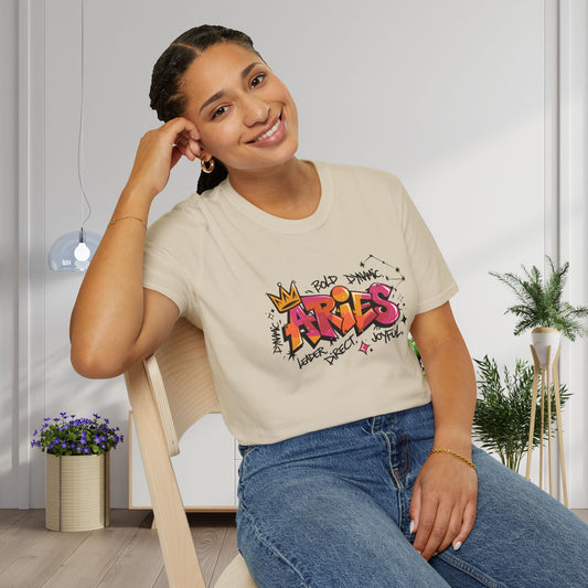 Aries Street Art Adult T-shirt
