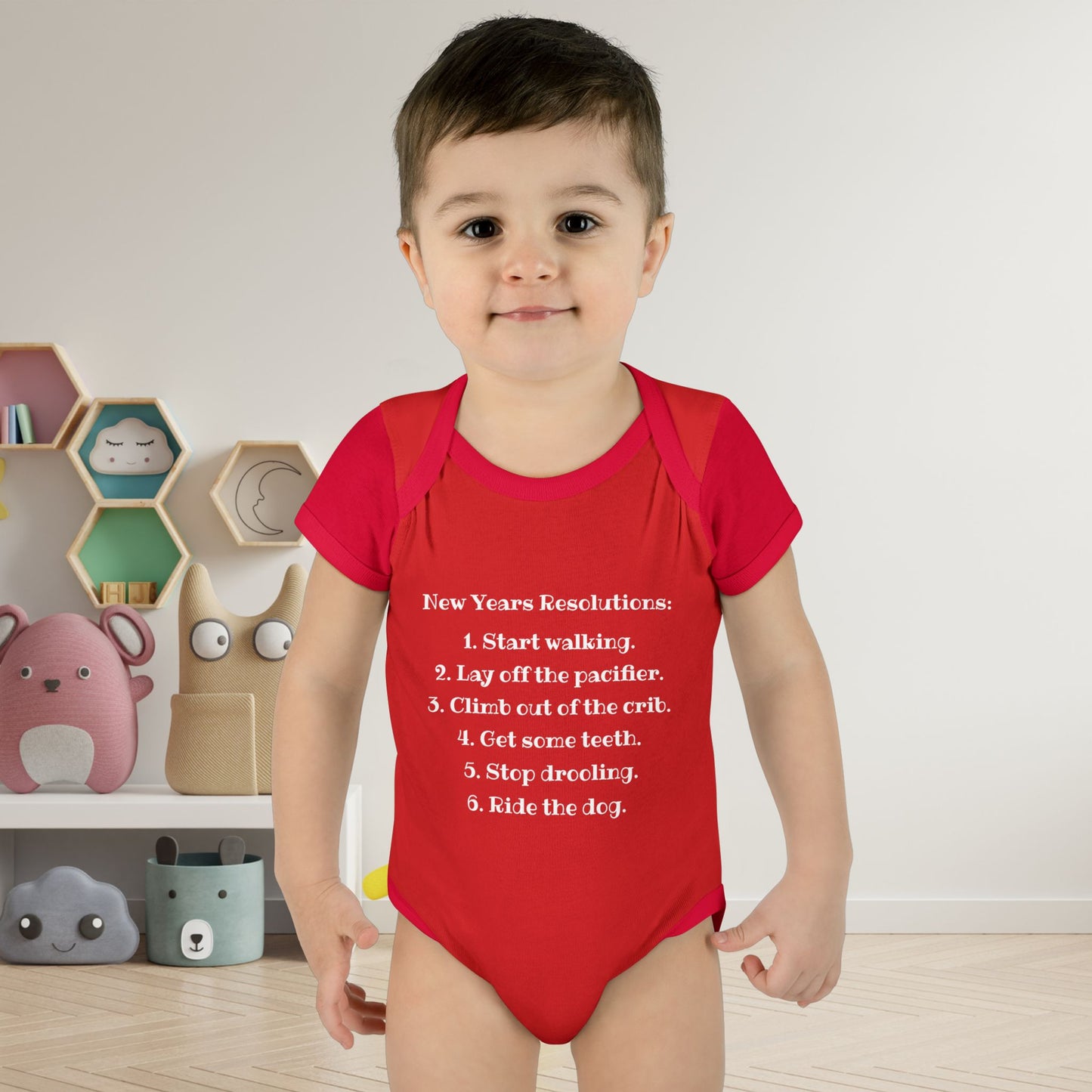 New Years Resolutions (Baby) Infant Baby Rib Bodysuit