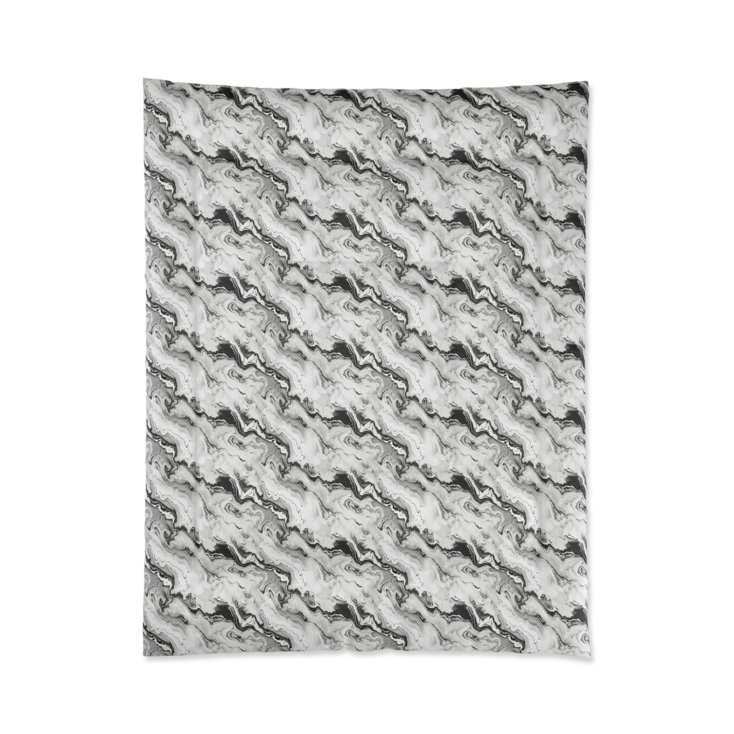 Frost Veil Marble Comforter
