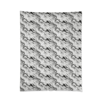 Frost Veil Marble Comforter
