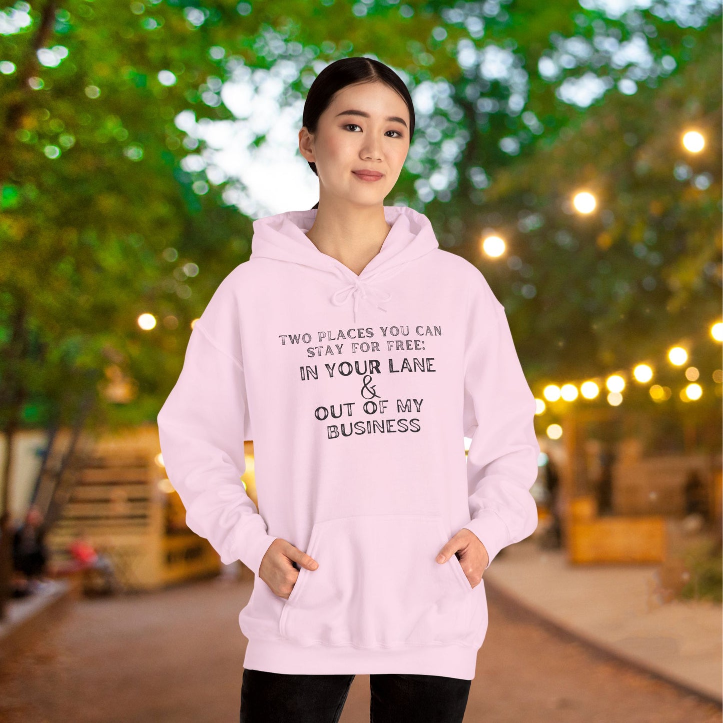 Two Places You Can Stay for Free Heavy Heavy Blend™ Hooded Sweatshirt