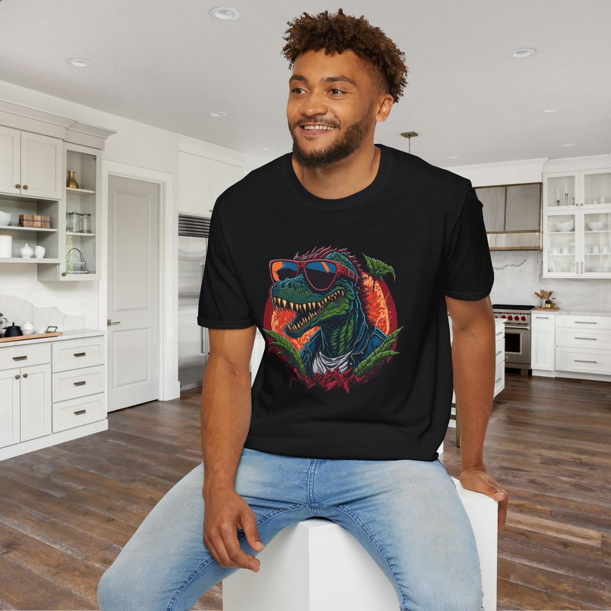 Cool Dinosaur Adult T-shirt