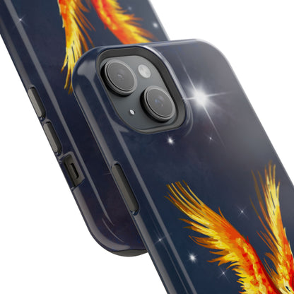 Phoenix Over Nebula MagSafe® Compatible Tough Case for iPhone