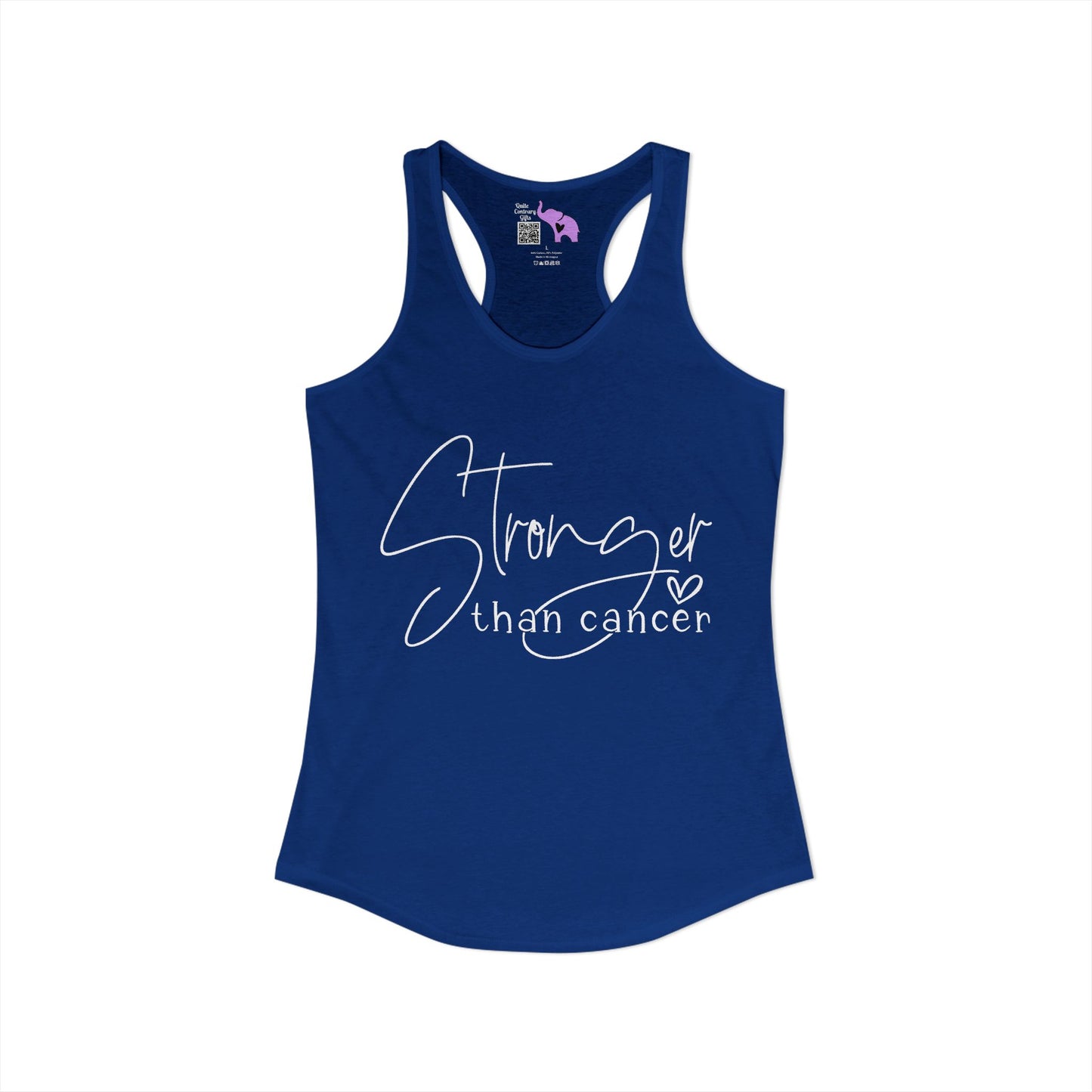 Stronger Than Cancer Women's Ideal Racerback Tank