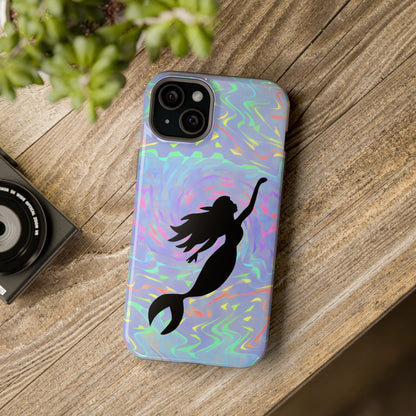 Mermaid Silhouette MagSafe® Compatible Tough Case for iPhone