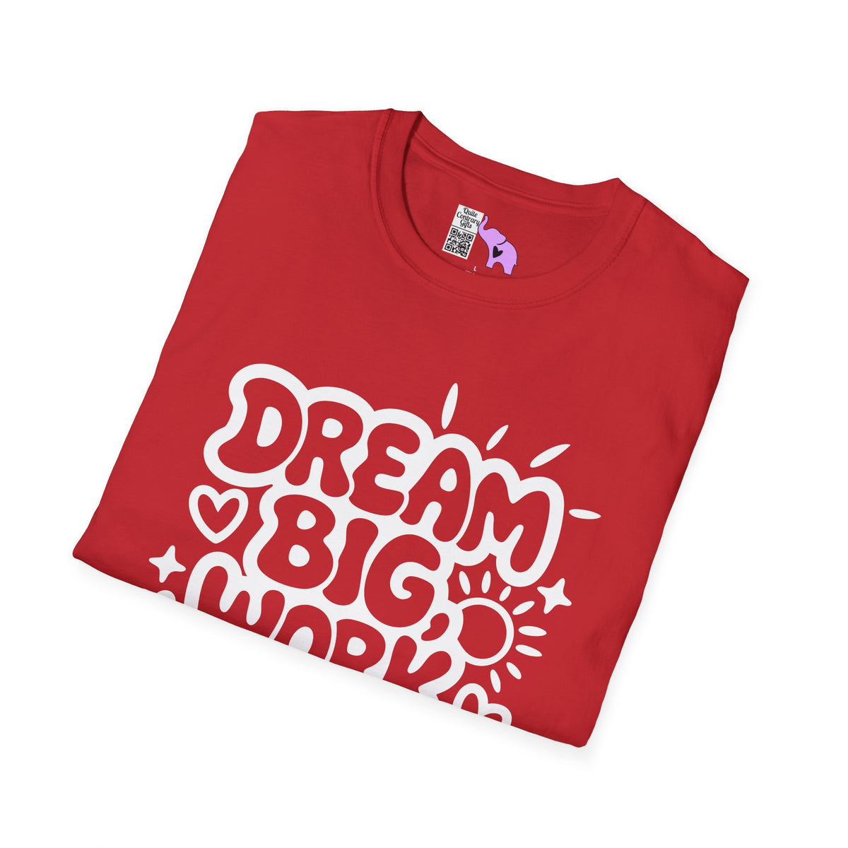 Dream Big Work Hard (Hearts) Adult T-shirt