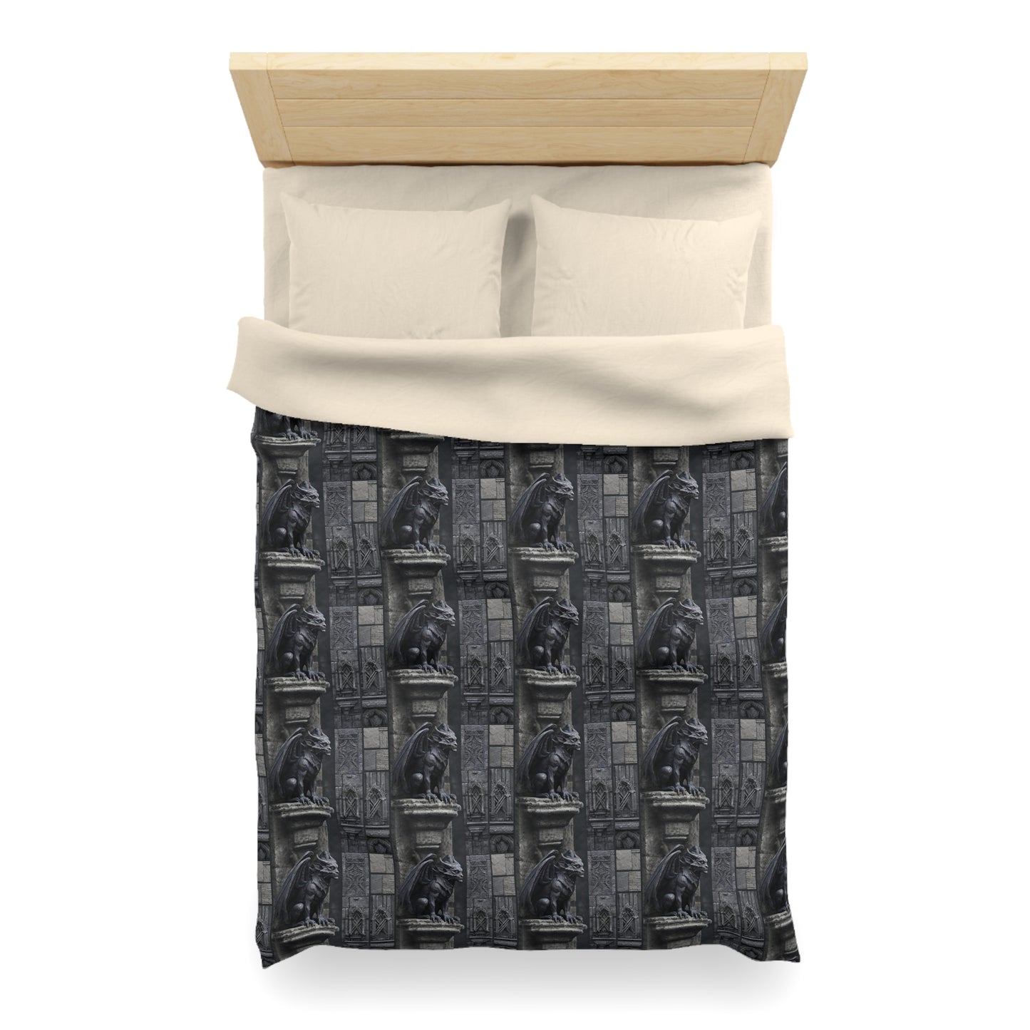Gargoyle Vigil Microfiber Duvet Cover