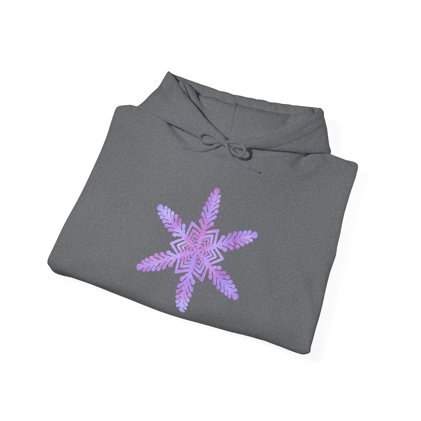 Large Snowflake 2 Adult Heavy Blend™ Hooded Sweatshirt