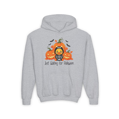 Just Waiting for Halloween Youth Heavy Blend Hoodie