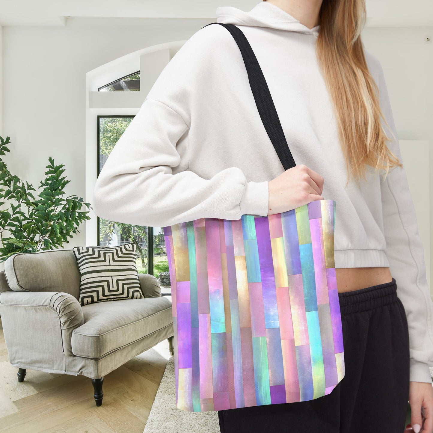 Enchanted Mosaic Canvas Tote Bag