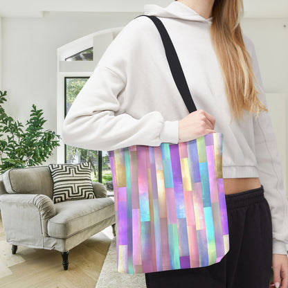 Enchanted Mosaic Canvas Tote Bag