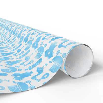Baby Boy Keepsakes Wrapping Paper