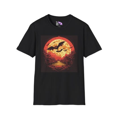 Creepy Bats Over Moon 2 T-shirt