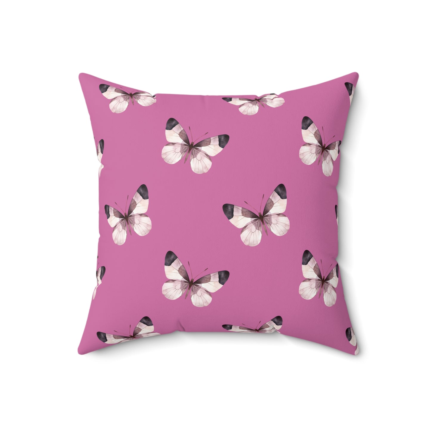 Blush Flutter Throw Pillow