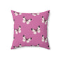Blush Flutter Throw Pillow
