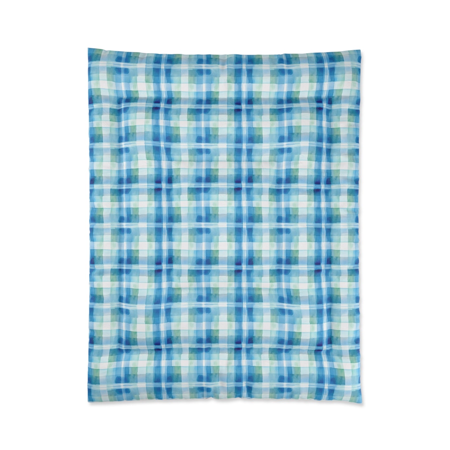 Ocean Sunset Plaid Comforter