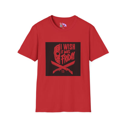 Jason Voorhees I Wish It Was Friday Adult T-shirt