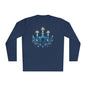 Star & Flame Hanukkah Adult Long Sleeve Tee