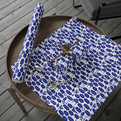 Celestial Celebration Hanukkah Wrapping Paper