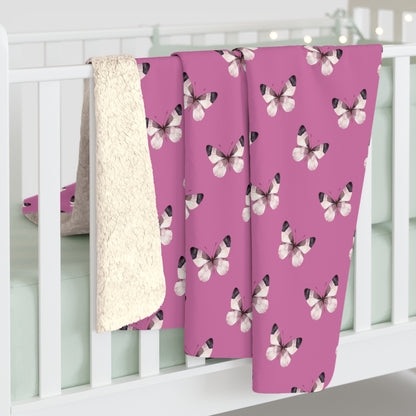 Blush Flutter Fleece Blanket