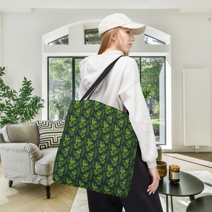 Emerald Canopy Frogs Canvas Tote Bag