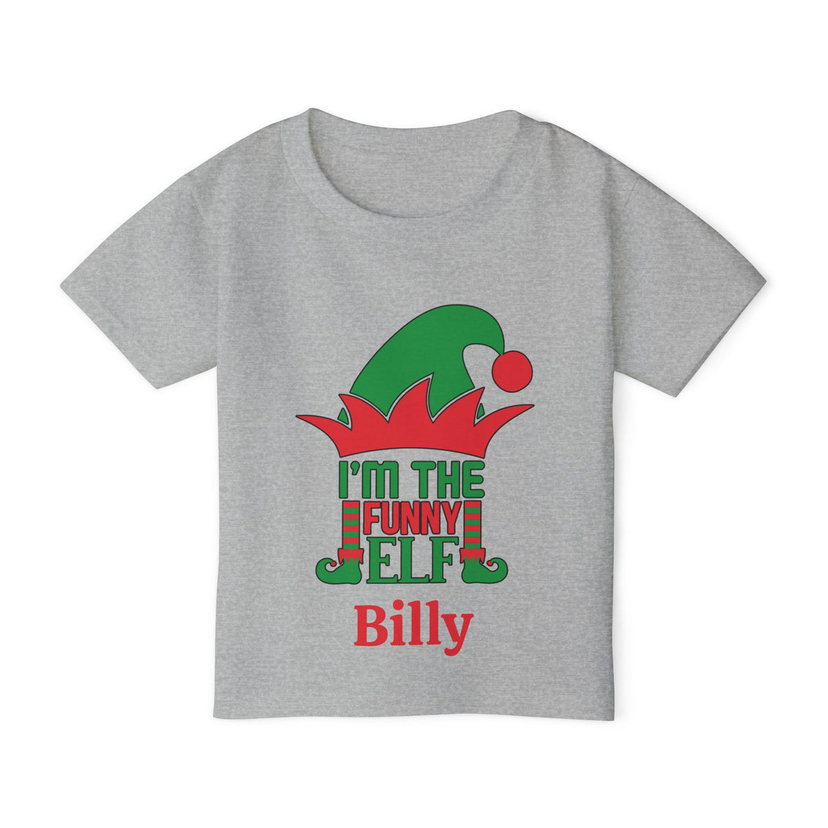 I'm The Funny Elf Personalized Heavy Cotton™ Toddler T-shirt