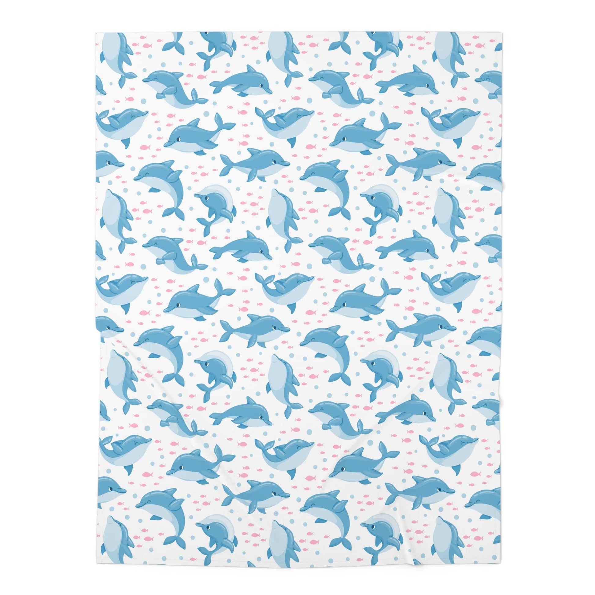 Little Dolphin Splash Baby Swaddle Blanket