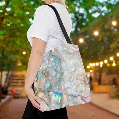 Green Opalescent Dreams Canvas Tote Bag