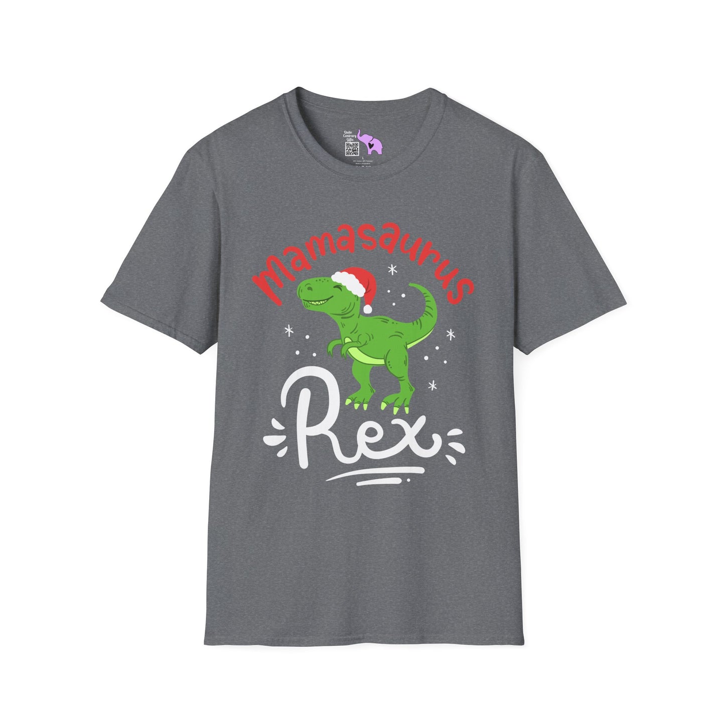 Christmas Mamasaurus Rex Adult T-shirt