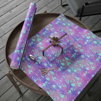 Lavender Mist Camo Wrapping Paper
