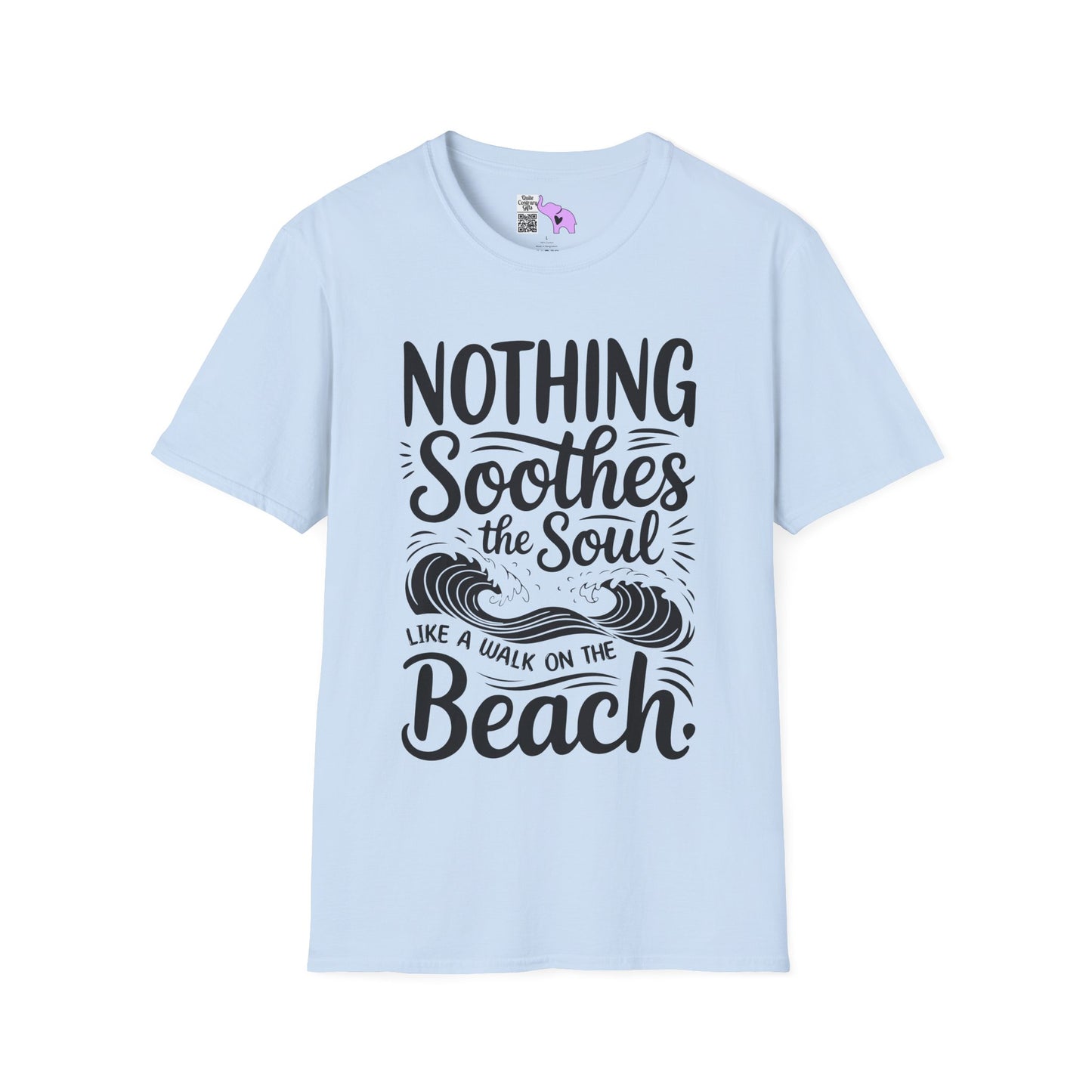 Nothing Soothes the Soul Like A Walk on the Beach Adult T-shirt