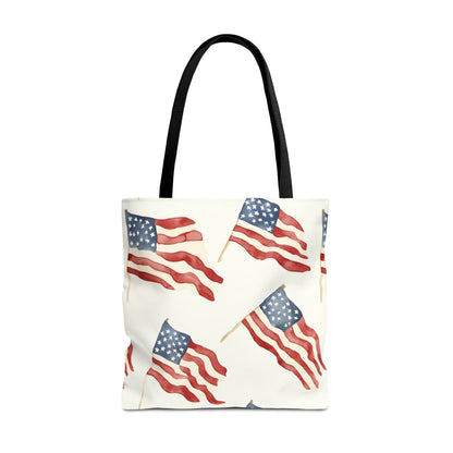 Waves of Freedom Canvas Tote Bag