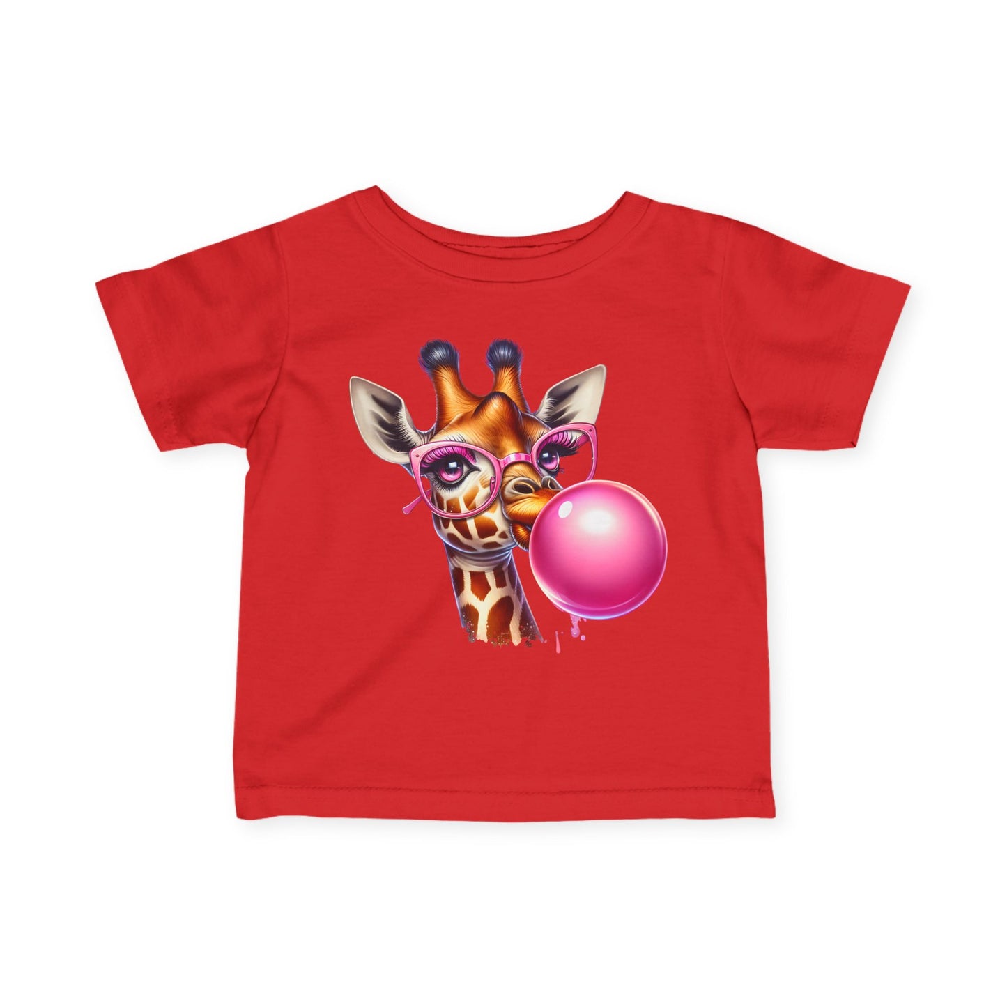 ""Giraffe Blowing Bubble Infant Soft T-Shirt