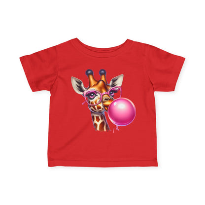 ""Giraffe Blowing Bubble Infant Soft T-Shirt