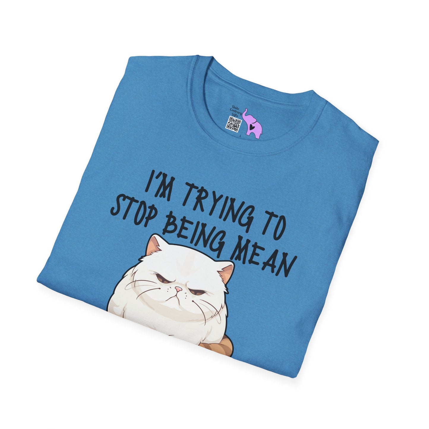 I'm Trying To Stop Being Mean But Yall Have To Stop Being Stupid First Adult T-shirt