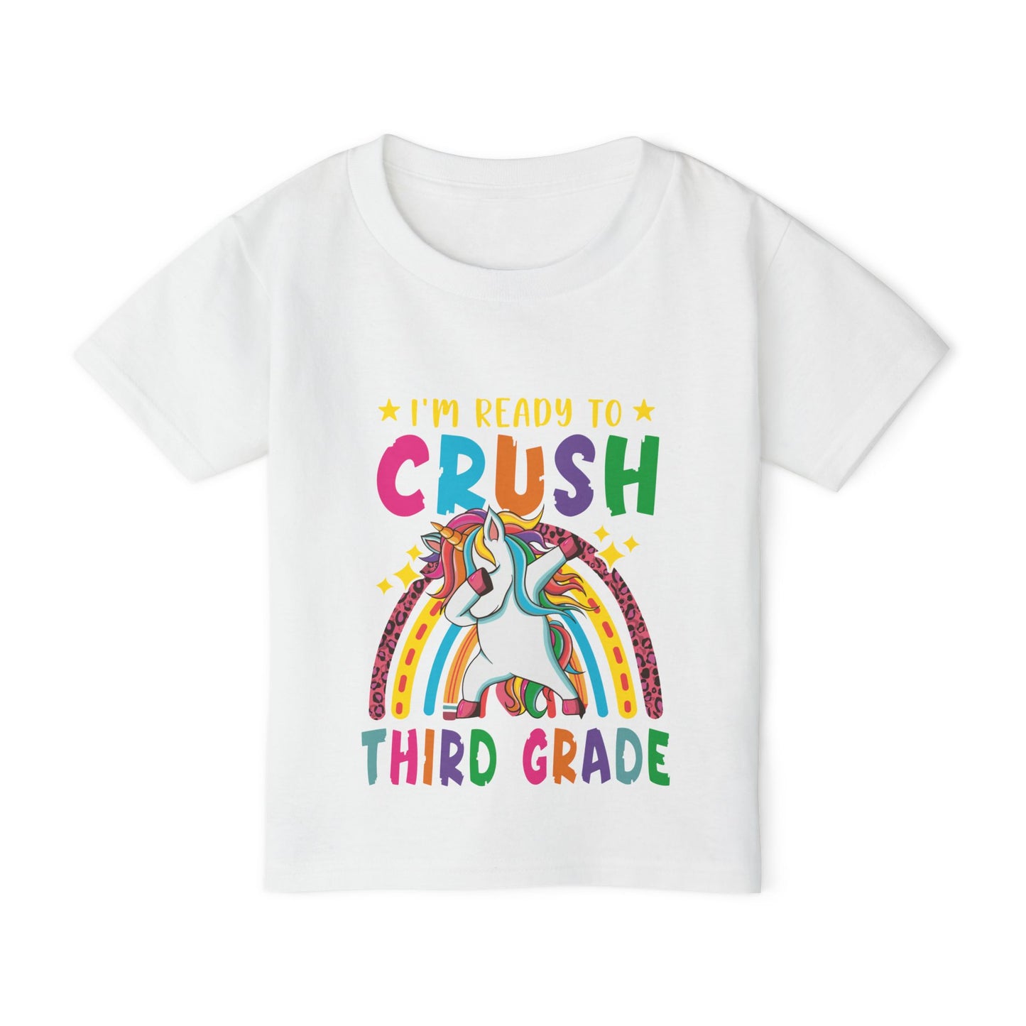 I'm Ready to CRUSH 3rd Grade Unicorn Heavy Cotton™ Toddler T-shirt