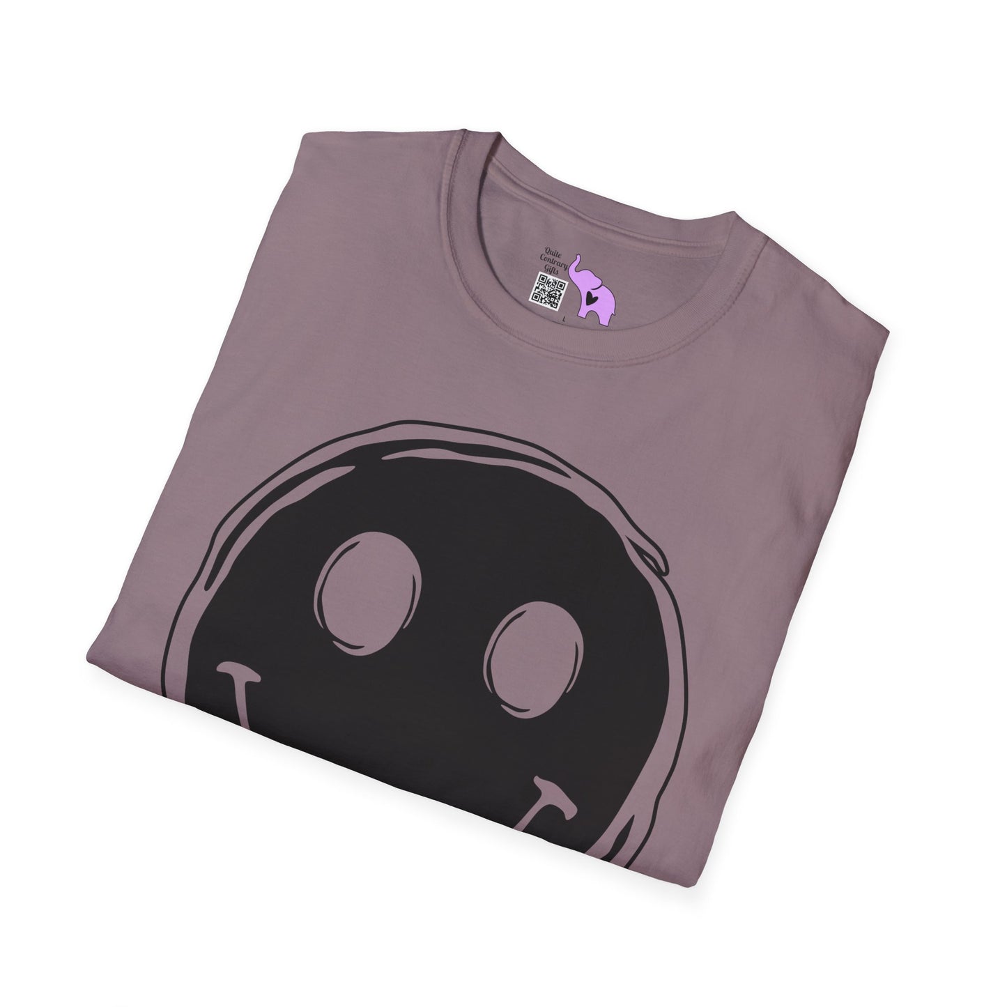 Melty Smiley Face Adult T-shirt