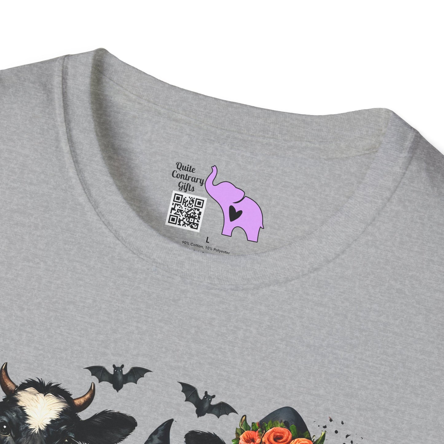 Trick or Treating Cows Adult T-shirt