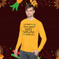 Habari Gani? Happy Kwanzaa Adult Long Sleeve Tee