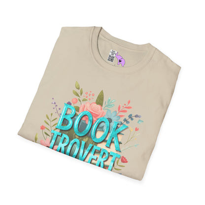 Booktrovert (Floral) Adult T-shirt