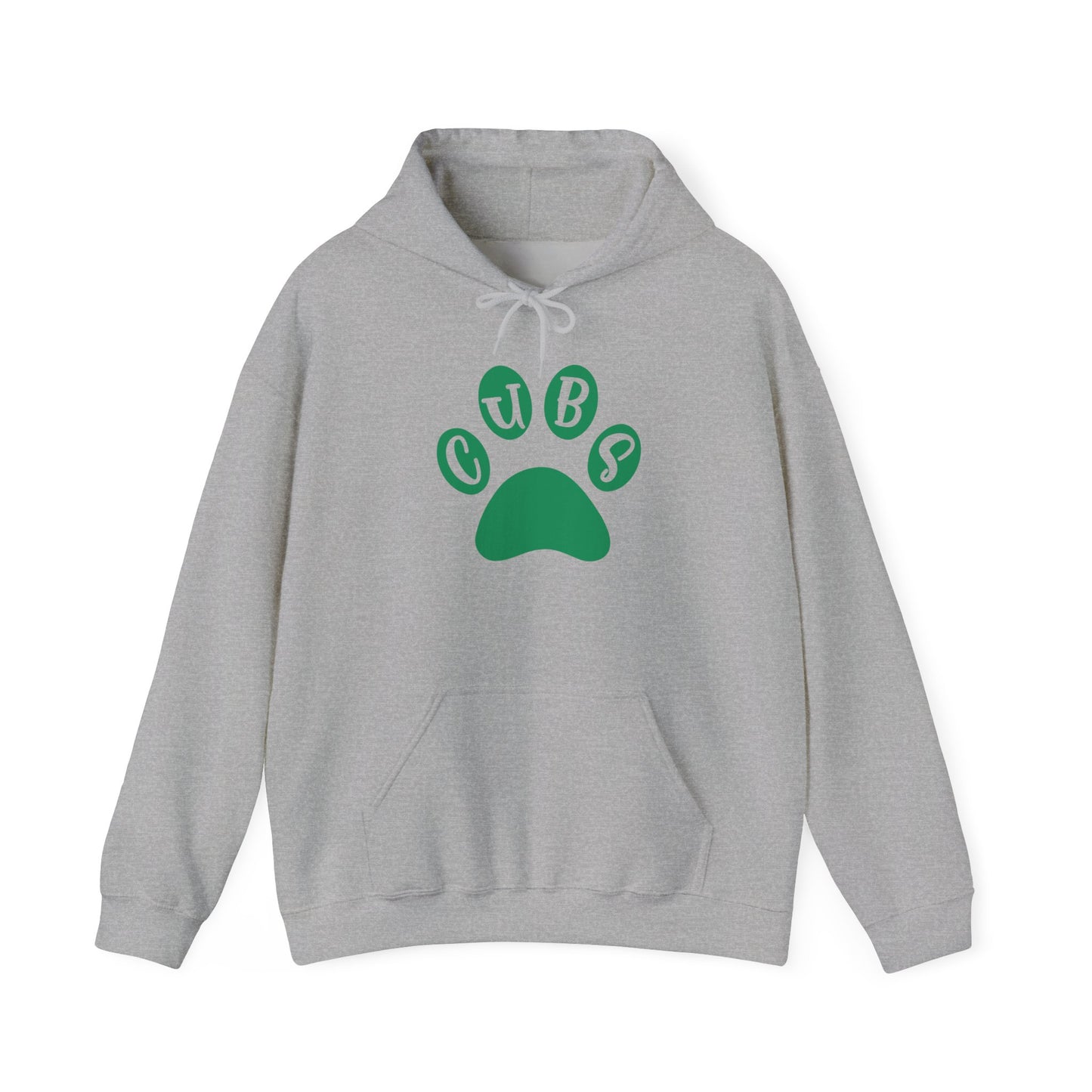 Cubs Paw Print-Brenham Adult Heavy Blend™ Hooded Sweatshirt