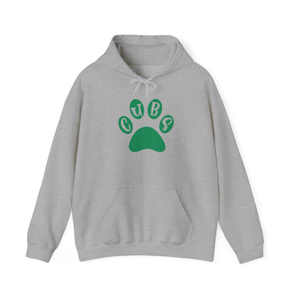 Cubs Paw Print-Brenham Adult Heavy Blend™ Hooded Sweatshirt