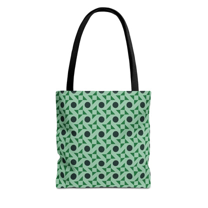 Emerald Pinwheels Canvas Tote Bag