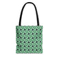 Emerald Pinwheels Canvas Tote Bag